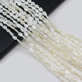 Mother of Pearl Shell Beads Leaf Charms DIY Jewelry 14''