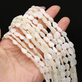 Mother of Pearl Shell Beads Leaf Charms DIY Jewelry 14''