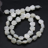 Mother of Pearl Shell Rose Flower Beads Sea Shell DIY Charms Bracelet