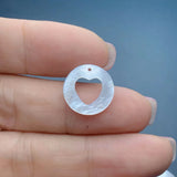 Mother of Pearl Shell Coin Cross Heart Moon Star Pendants for Jewelry Making
