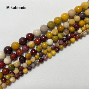 6mm 8mm 10mm Natural Moukaite Stone Mix Beads