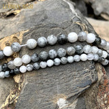 Natural Rutilated Quartz Round Stone Beads 6/8/10MM Strand15''