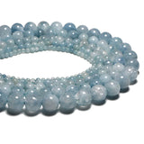 Natural Aquamarine Stone Beads for Jewelry Making Diy Accessories 4/6/8/10/12mm