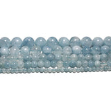 Natural Aquamarine Stone Beads for Jewelry Making Diy Accessories 4/6/8/10/12mm