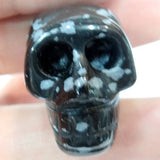 Natural Quartz Crystal Skull Pendant DIY Jewelry Necklace 6pcs
