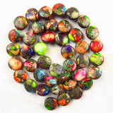 Natural Rainbow Sea Sediment Jaspers & Pyrite Loose Bead