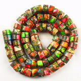 Natural Rainbow Sea Sediment Jaspers & Pyrite Loose Bead
