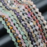 Raw Rose Quartz Faceted Crystal Rough Stone Beads for Jewelry Making