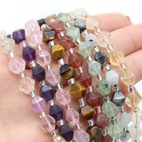 Raw Rose Quartz Faceted Crystal Rough Stone Beads for Jewelry Making