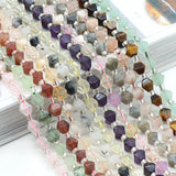 Raw Rose Quartz Faceted Crystal Rough Stone Beads for Jewelry Making