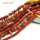 Red Jaspers Stone Beads for Jewelry Making Diy Bracelet