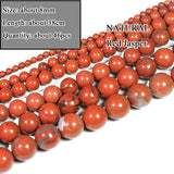 Red Jaspers Stone Beads for Jewelry Making Diy Bracelet