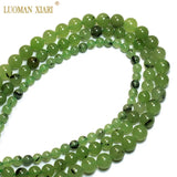 Natural Green Prehnite Chalcedony Stone Beads 6/8/10mm