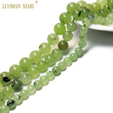 Natural Green Prehnite Chalcedony Stone Beads 6/8/10mm