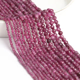 Natural Ruby Beads 2/3/4mm Faceted Small DIY Loose Beads