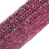 Natural Ruby Beads 2/3/4mm Faceted Small DIY Loose Beads