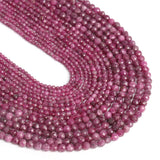 Natural Ruby Beads 2/3/4mm Faceted Small DIY Loose Beads