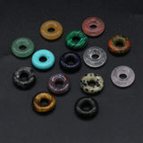 Round Semi-hole Bead Crafts for DIY Jewelry Making 15PCS