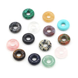 Round Semi-hole Bead Crafts for DIY Jewelry Making 15PCS
