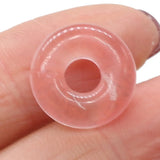 Round Semi-hole Bead Crafts for DIY Jewelry Making 15PCS