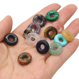 Round Semi-hole Bead Crafts for DIY Jewelry Making 15PCS
