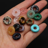 Round Semi-hole Bead Crafts for DIY Jewelry Making 15PCS