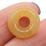 Round Semi-hole Bead Crafts for DIY Jewelry Making 15PCS