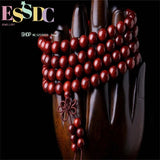Red Sandalwood Prayer Beads Rosary 108 Bracelet for Men