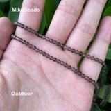 Natural Smoky Quartz Faceted Loose Beads 3mm 4mm Round for Jewelry Making