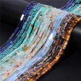 4x13mm Lapis Lazuli Amethysts Crystal Amazonite Spacer Bead