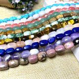 8x12mm Cube Jaspers Agates Lapis Loose Beads for DIY Bracelet