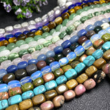 8x12mm Cube Jaspers Agates Lapis Loose Beads for DIY Bracelet