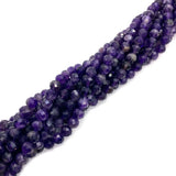 Amethyst Faceted Beads 6mm Fine Crystal DIY Necklace Bracelet Accessory