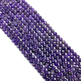 Amethyst Faceted Beads 6mm Fine Crystal DIY Necklace Bracelet Accessory