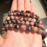 Rhodonite Natural Stone Beads Round 15'' 2 3 4 6 8 10mm For Jewelry Making