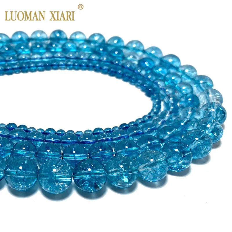Natural Stone Beads Crystal Spacer Beads Jewelry Making 6/8/10/12mm