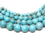 Turquoise Round Beads 15.5'' 2/3/4/6/8/10/12mm