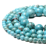 Turquoise Round Beads 15.5'' 2/3/4/6/8/10/12mm