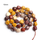 Faceted Mookaite Round Beads 15Inch 6/8/10mm DIY Bracelet