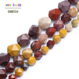 Faceted Mookaite Round Beads 15Inch 6/8/10mm DIY Bracelet