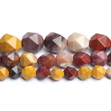 Faceted Mookaite Round Beads 15Inch 6/8/10mm DIY Bracelet