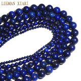 Natural Lapis Lazuli Stone Beads for Jewelry Making 15''