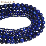 Natural Lapis Lazuli Stone Beads for Jewelry Making 15''
