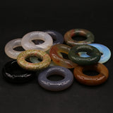 Big Circle Pendant Natural Stone Ornament for Jewelry Making DIY