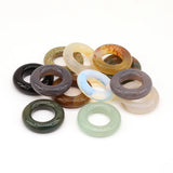 Big Circle Pendant Natural Stone Ornament for Jewelry Making DIY