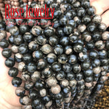 Glaucophane Round Natural Stone Beads 6 8 10 MM DIY Jewelry Making