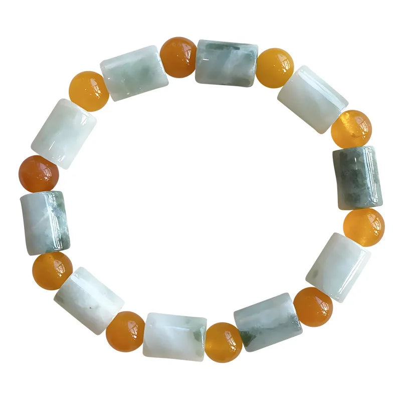 Natural Stone Bracelet Bucket Beads With Crystal Bracelets For Women