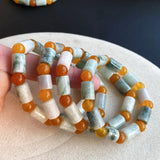 Natural Stone Bracelet Bucket Beads With Crystal Bracelets For Women