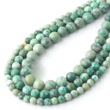 Green Jadeite Round Loose Beads 6/8/10mm 15 inches