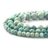Green Jadeite Round Loose Beads 6/8/10mm 15 inches